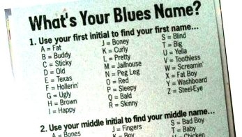 What’s Your Blues Name?