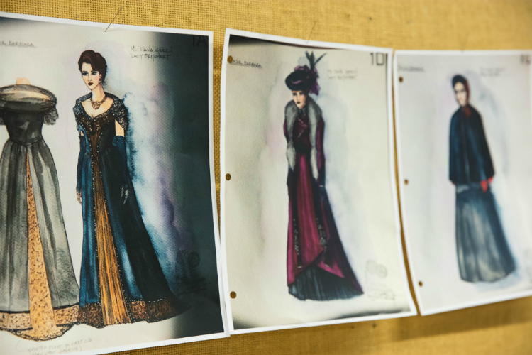 Costume renderings&nbsp;for&nbsp;Major Barbara&nbsp;designed by Lex Liang. All photos by Kate Szrom.