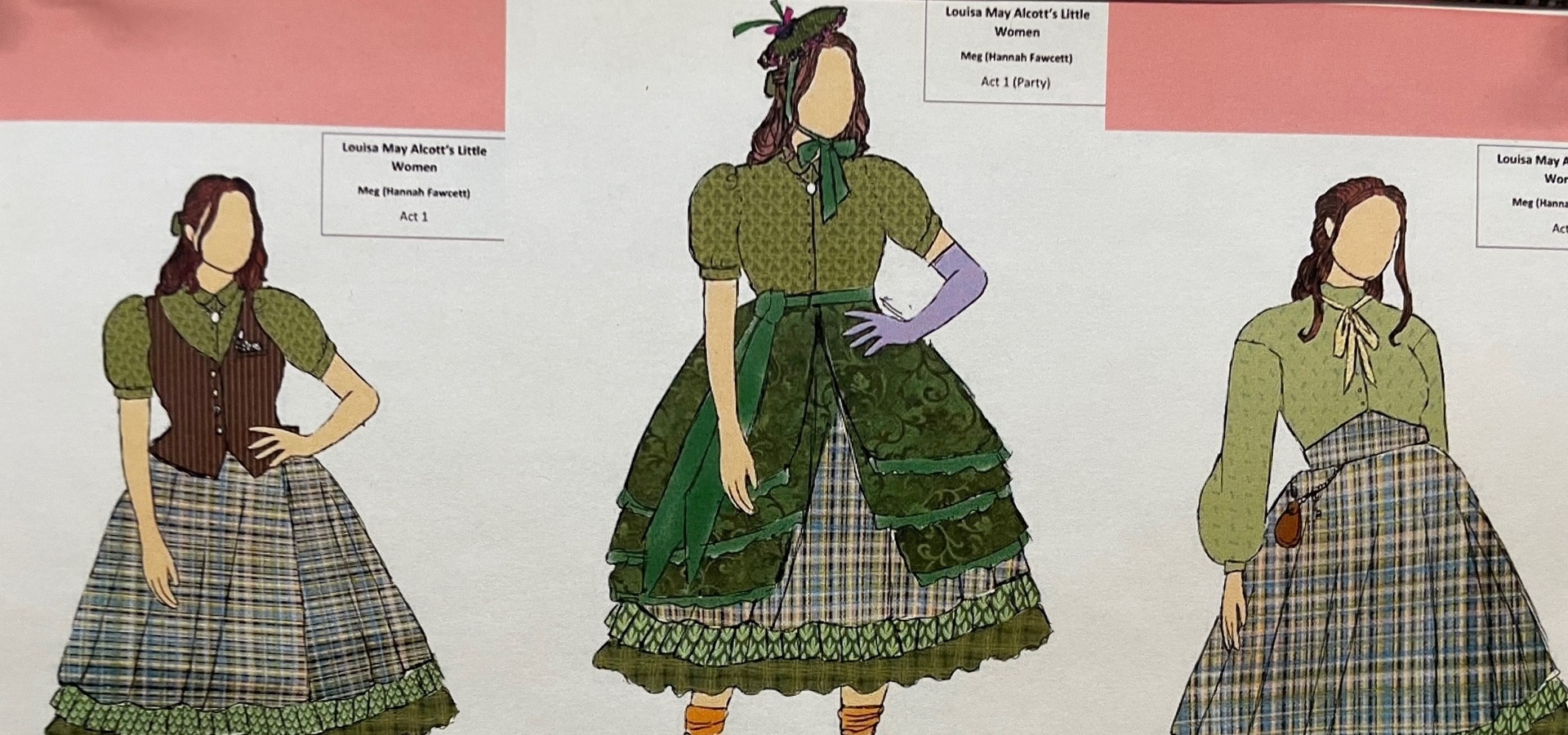 Costume rendering by designer Lucy Wells