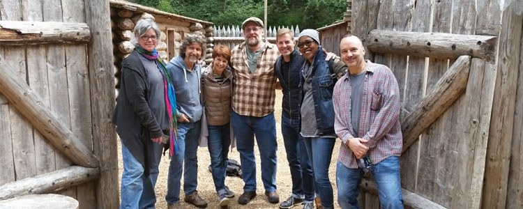 <p>Above: Diane Ferry Williams (lights), Randy Tico (music composition), Mary McDonald-Lewis (dialect coach), Matthew Nielson (sound), Tony Cisek (sets), Toni Leslie James (costumes) and moi .</p>