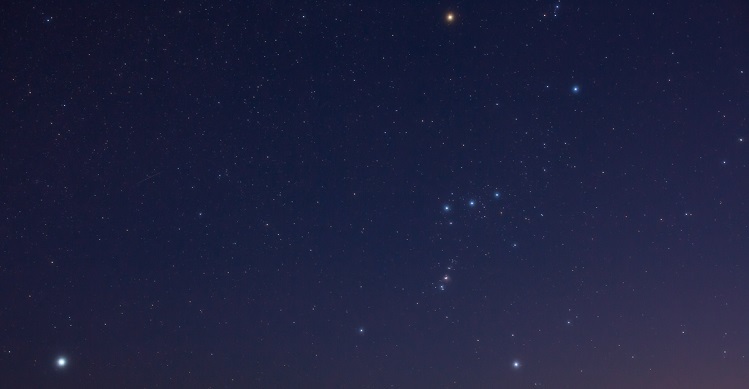 The constellation of Orion the Hunter.
