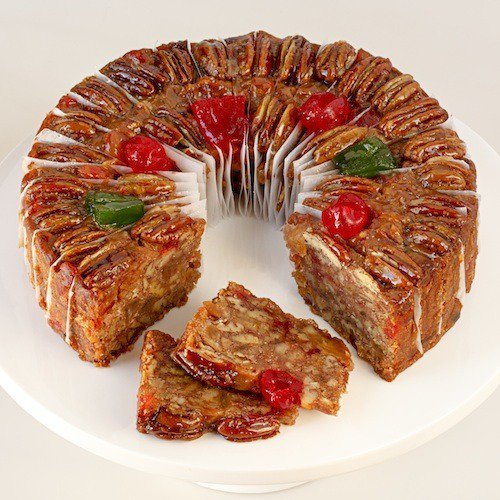 Fruitcake Sliced