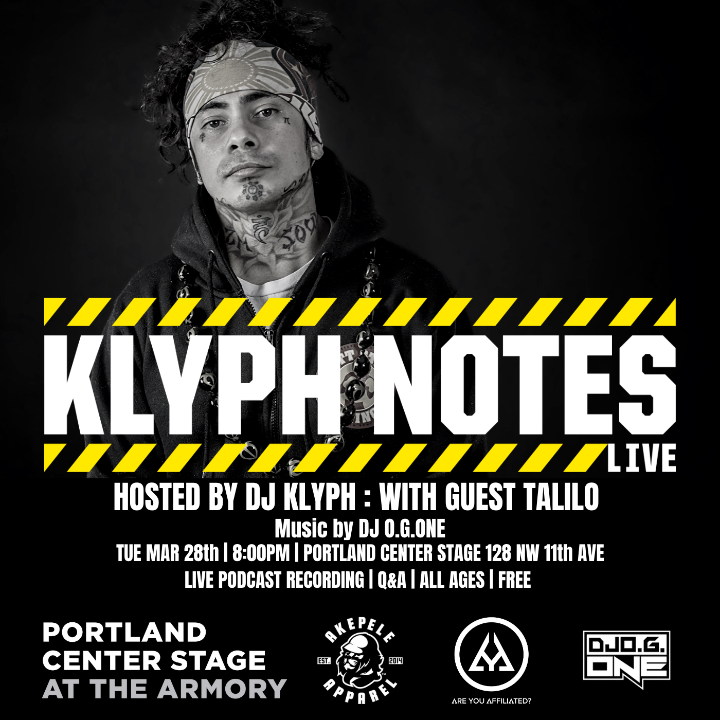 Preview image for Live Podcast: Klyph Notes with DJ Klyph with guest Talilo Marfil