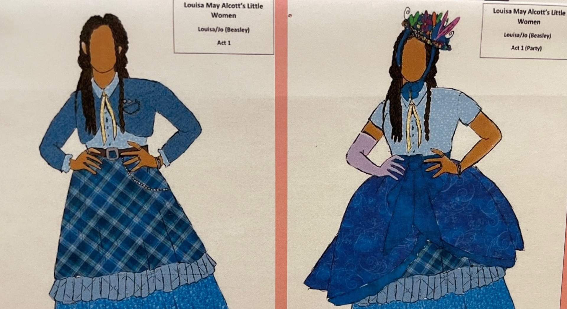 Costume rendering by designer Lucy Wells