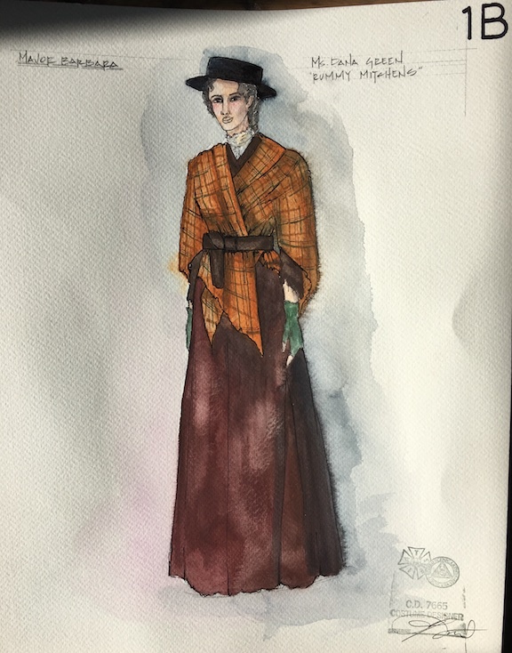 Major Barbara Costume Rendering By Lex Liang Rummy Mitchens
