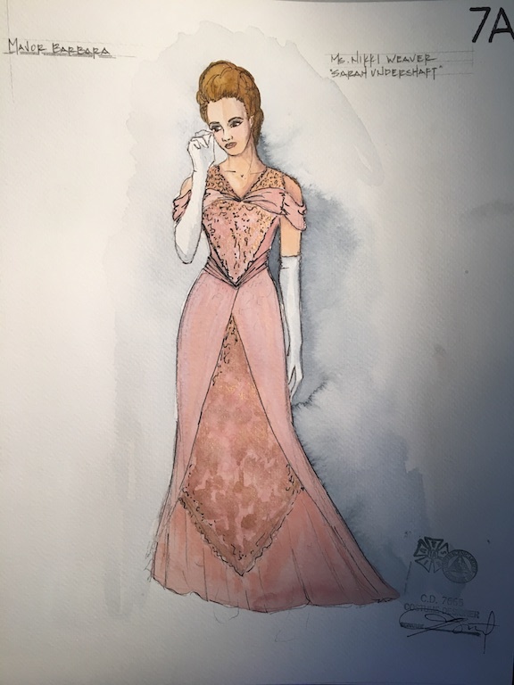 Major Barbara Costume Rendering By Lex Liang Sarah Undershaft