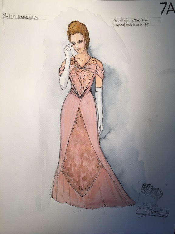 Major Barbara Costume Rendering By Lex Liang Sarah Undershaft