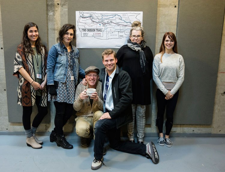 l-r: Alex Leigh Ramirez, Sarah Baskin, Leif Norby, Chris Murray, Rose Riordan and Emily Yetter.