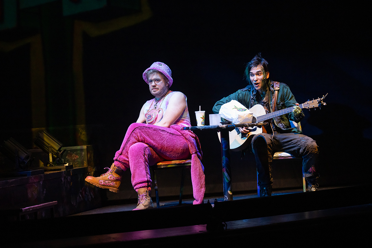 cast of LIZARD BOY onstage