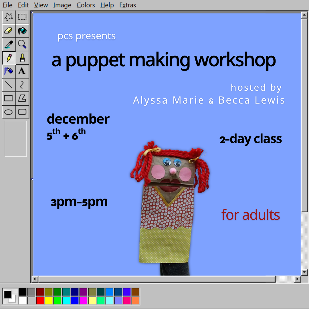 Preview image for PCS Presents: A Puppet Making Workshop