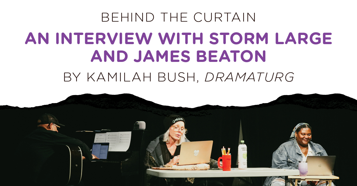 l to r: James Beaton on Piano, Storm Large, and Kamilah Bush