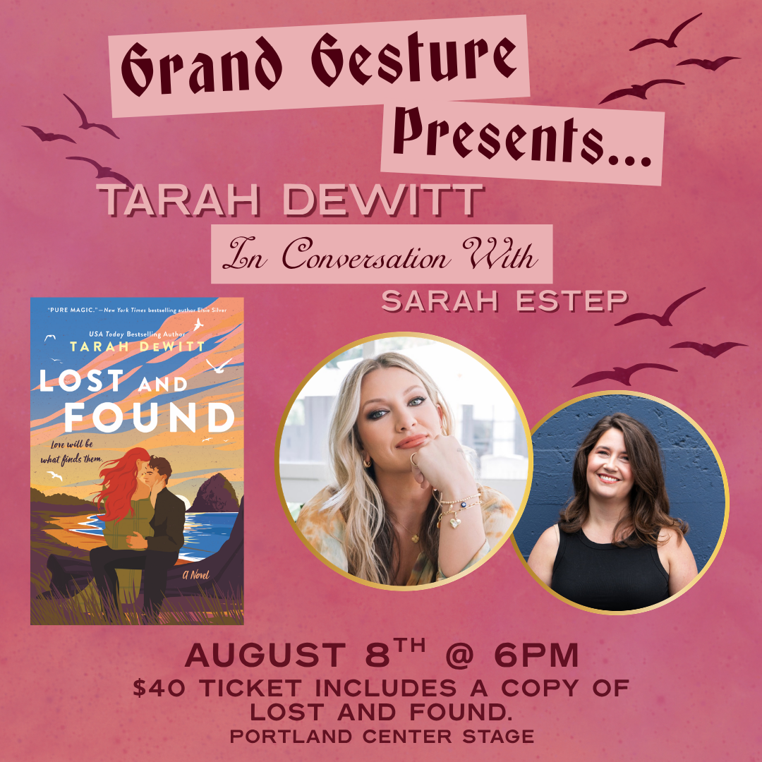 Preview image for Grand Gesture Books Presents: Tarah DeWitt in conversation with Sarah Estep