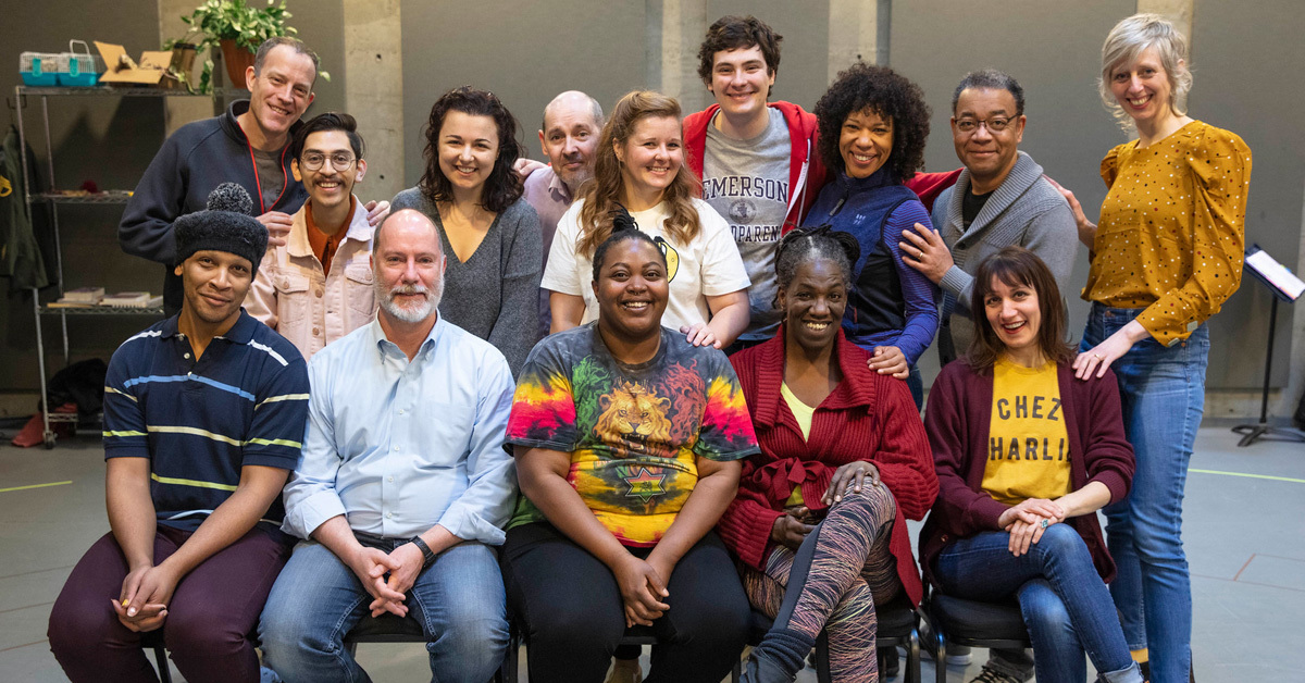 L to R: (standing) Leif Norby, Danny Rosales, Claire Martin, Karl Hanover, Nicole Marie Green, Jamie Sanders, Ayanna Berkshire, Walter Coppage, Marissa Wolf, (sitting) Delphon "DJ" Curtis Jr., Mark Tynan, Treasure Lunan, Ithica Tell, and Bree Elrod