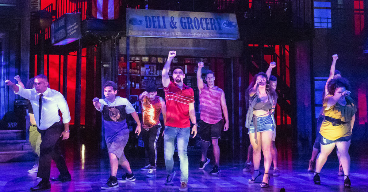 Select cast members of In the Heights. Photo by Owen Carey.