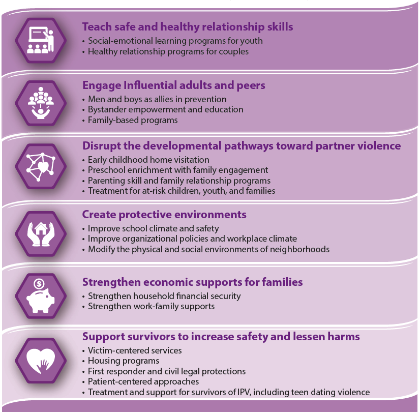 Intimate partner and family violence infographic