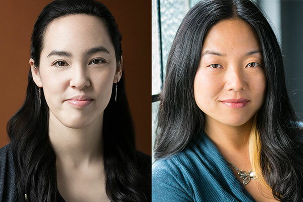 Side by side professional headshots of two women.