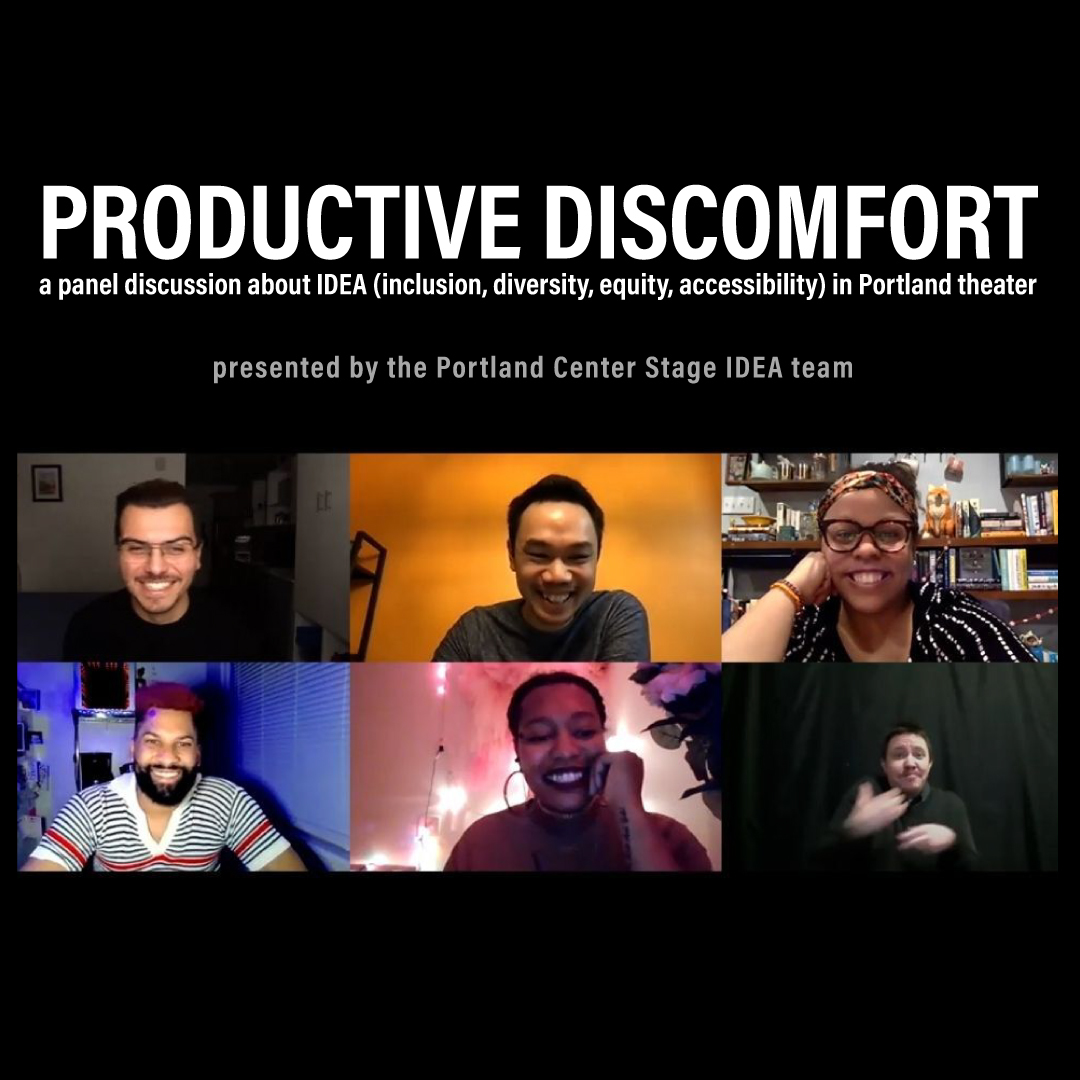 Preview image for 2021 Fertile Ground Festival Panel Discussion: Productive Discomfort - IDEA in Portland Theater